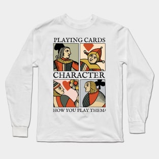 Origin Character of Vintage Playing Cards Long Sleeve T-Shirt